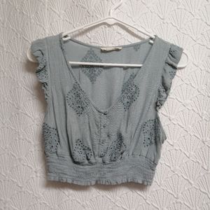 Light blue halter top